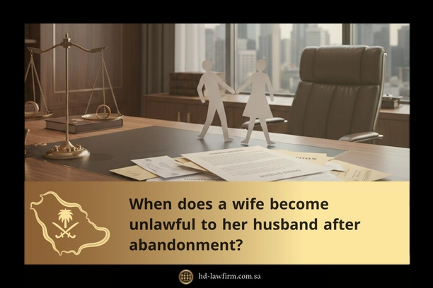 When does a wife become unlawful to her husband after abandonment
