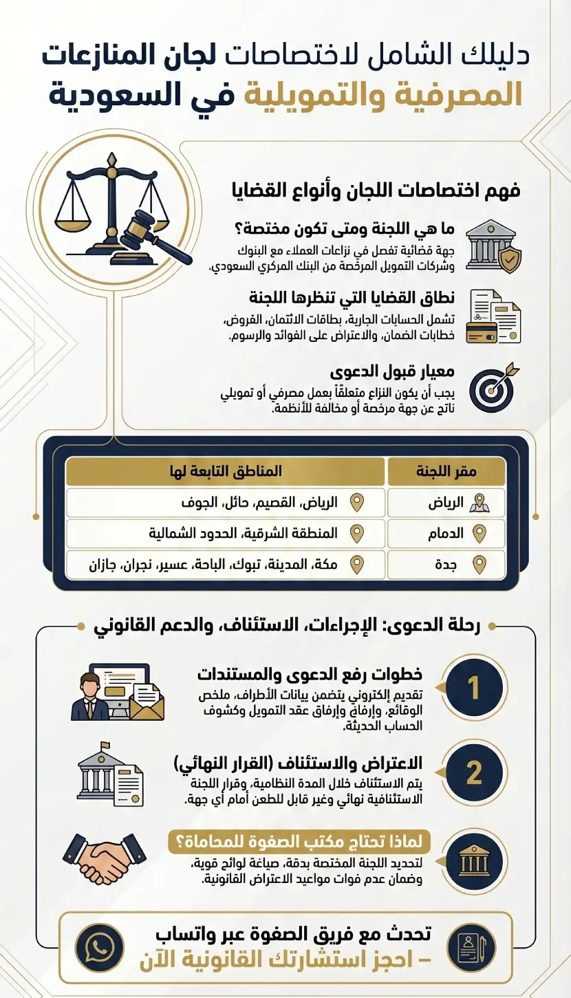 لجان المنازعات والمخالفات المصرفية والتمويلية