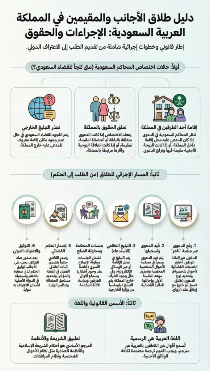 محامي طلاق أجانب في السعودية
