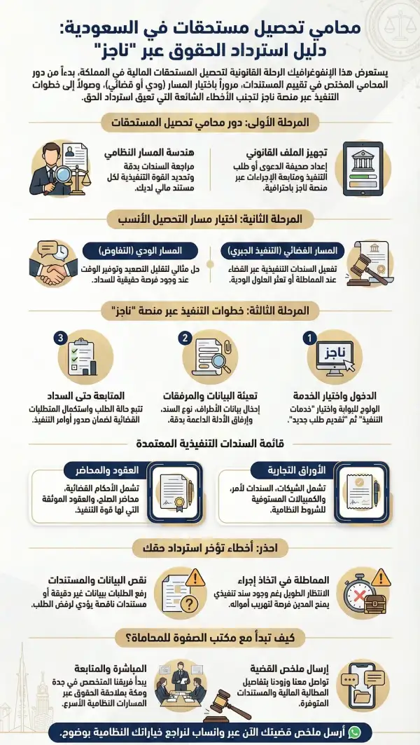 دليل تحصيل المستحقات المالية بالسعودية