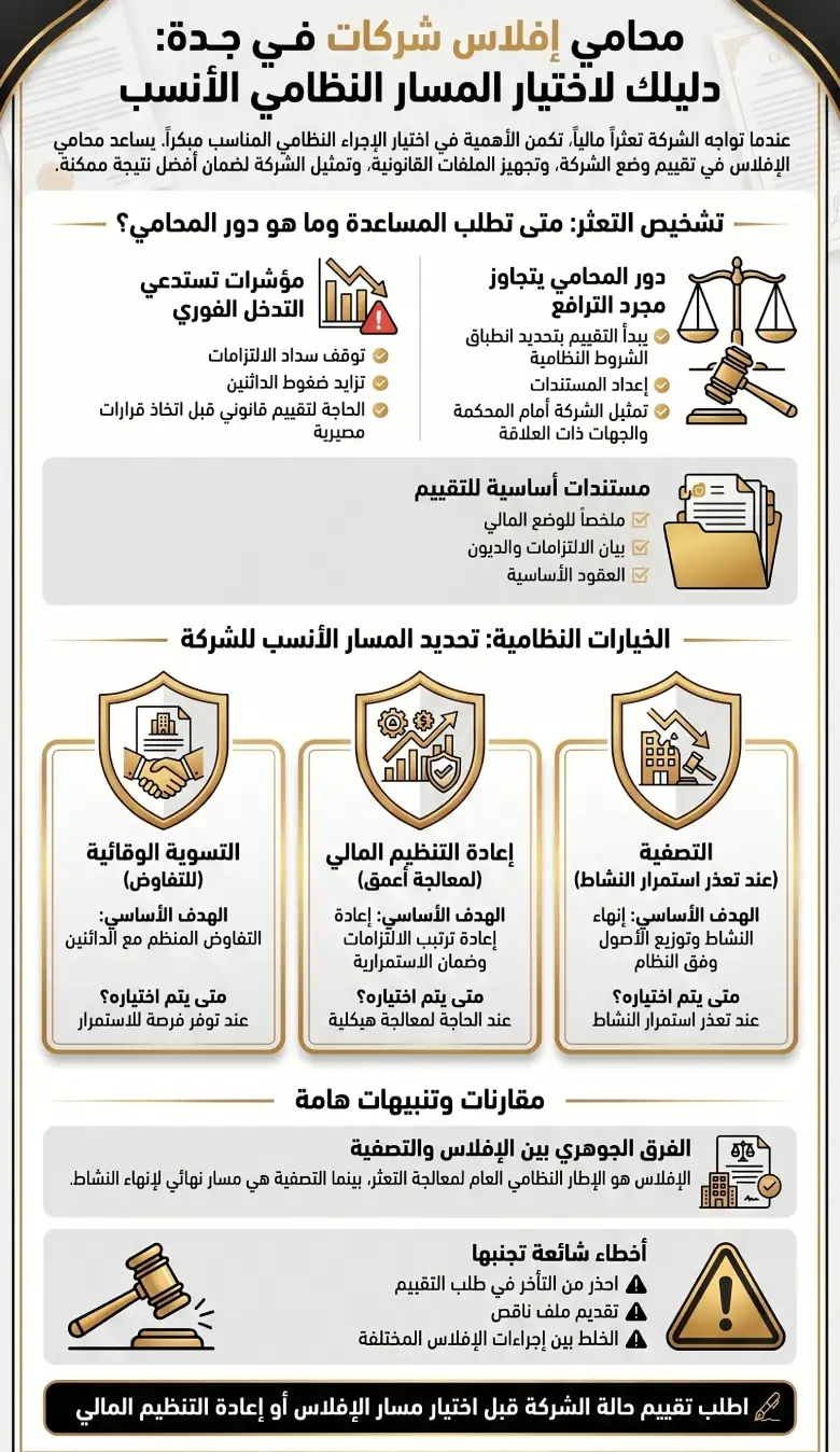محامي افلاس شركات بجده