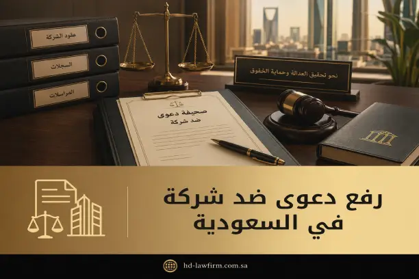 رفع دعوى ضد شركة في السعودية