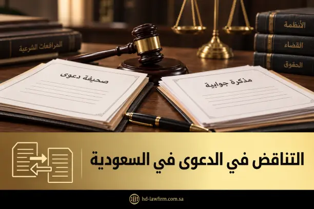 التناقض في الدعوى في السعودية
